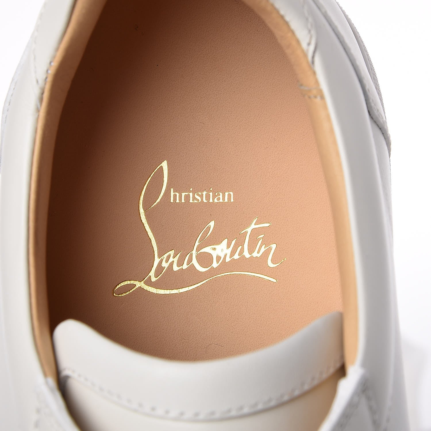 Christian Louboutin Calfskin Vieira Flat Sneakers 40 White 7 of 9