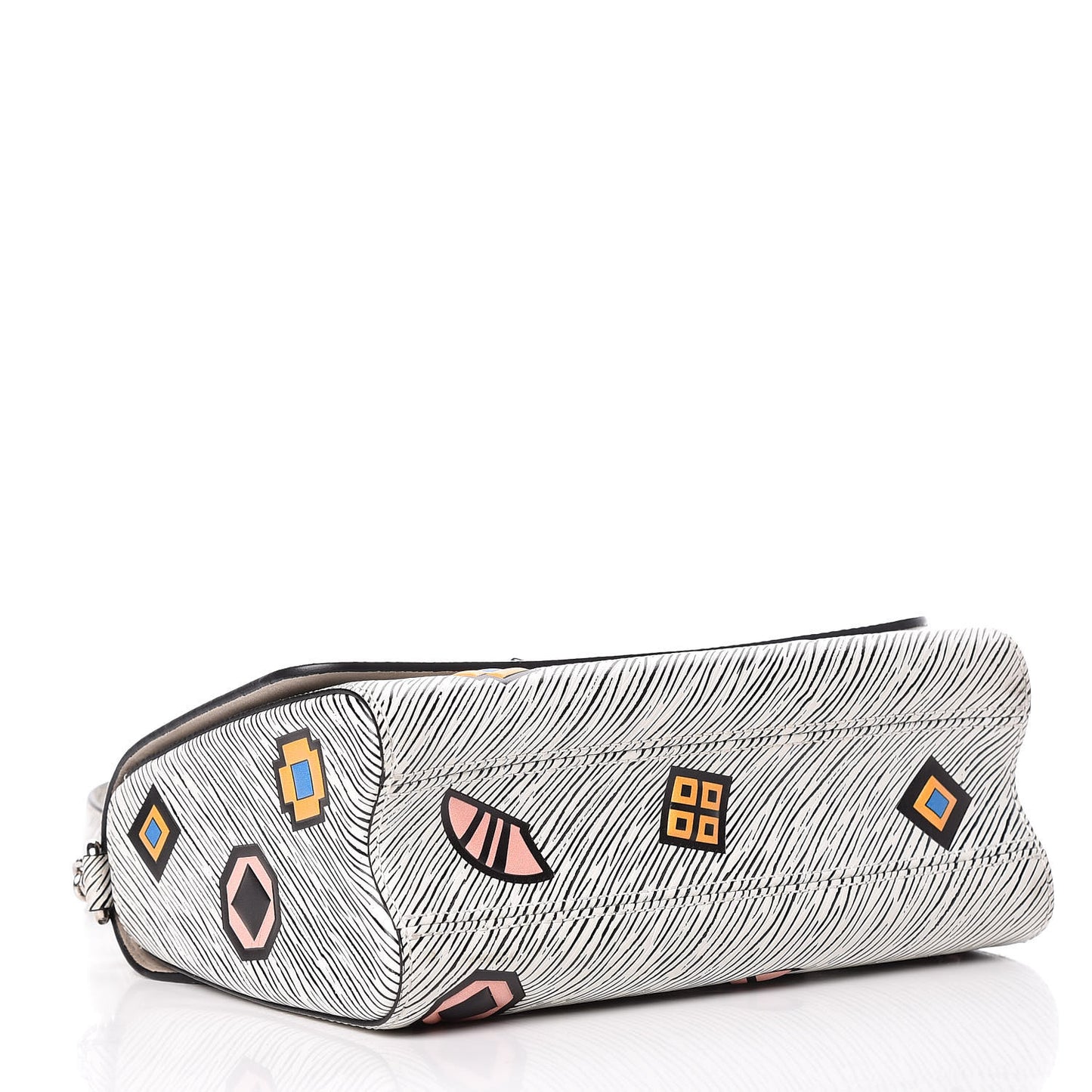 Epi Azteque Twist Shoulder Bag MM White
