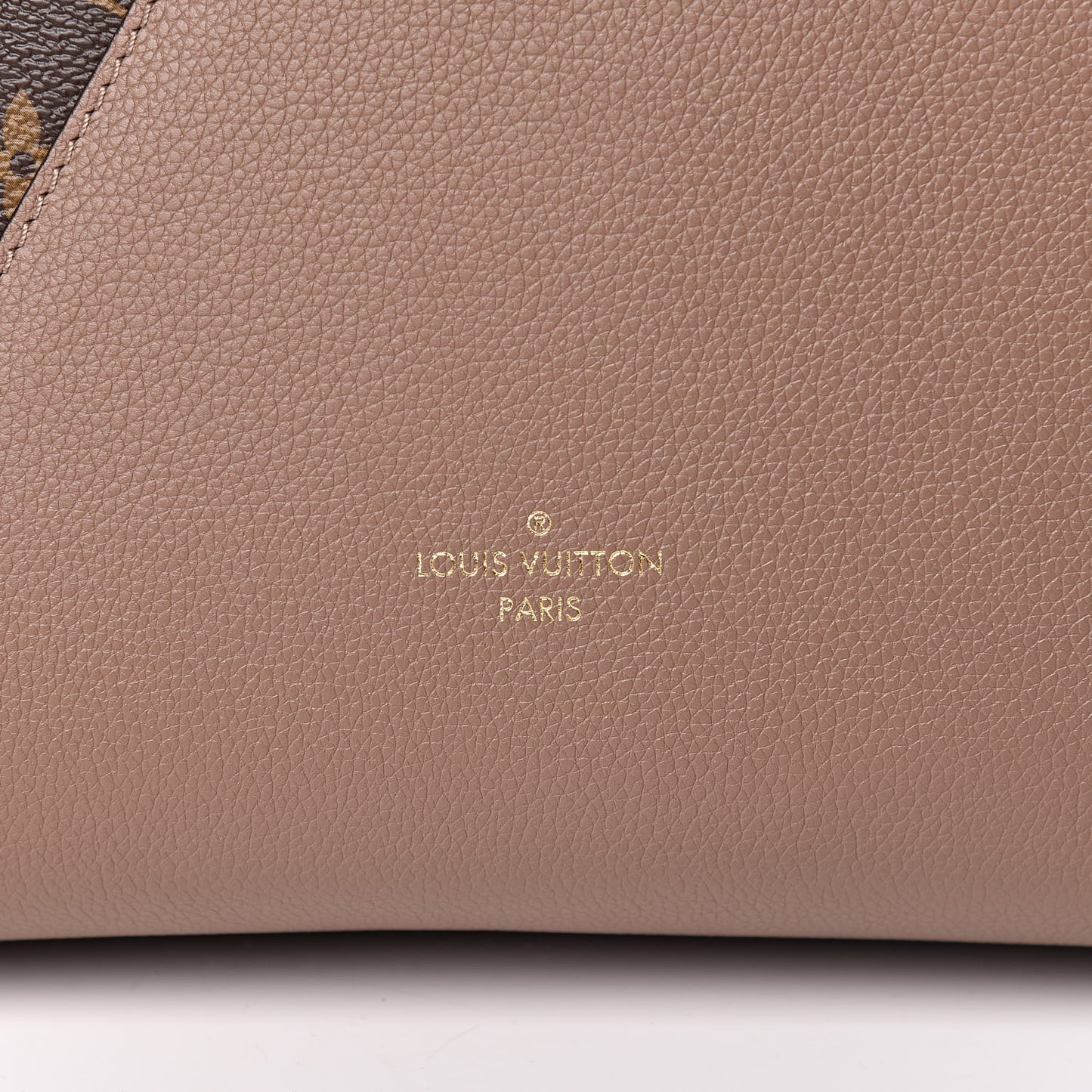 Calfskin Monogram Kimono Tote Taupe Glace