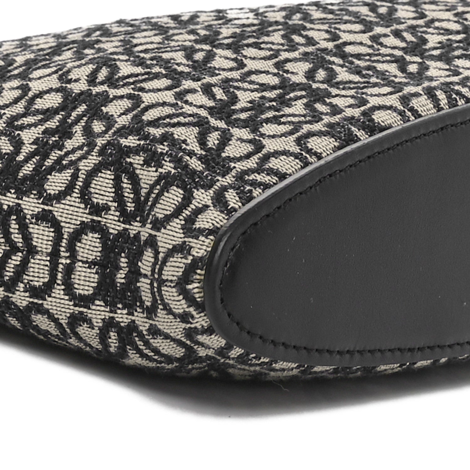 Loewe Jacquard Anagram Calfskin Pouch Blue Beige 9 of 10