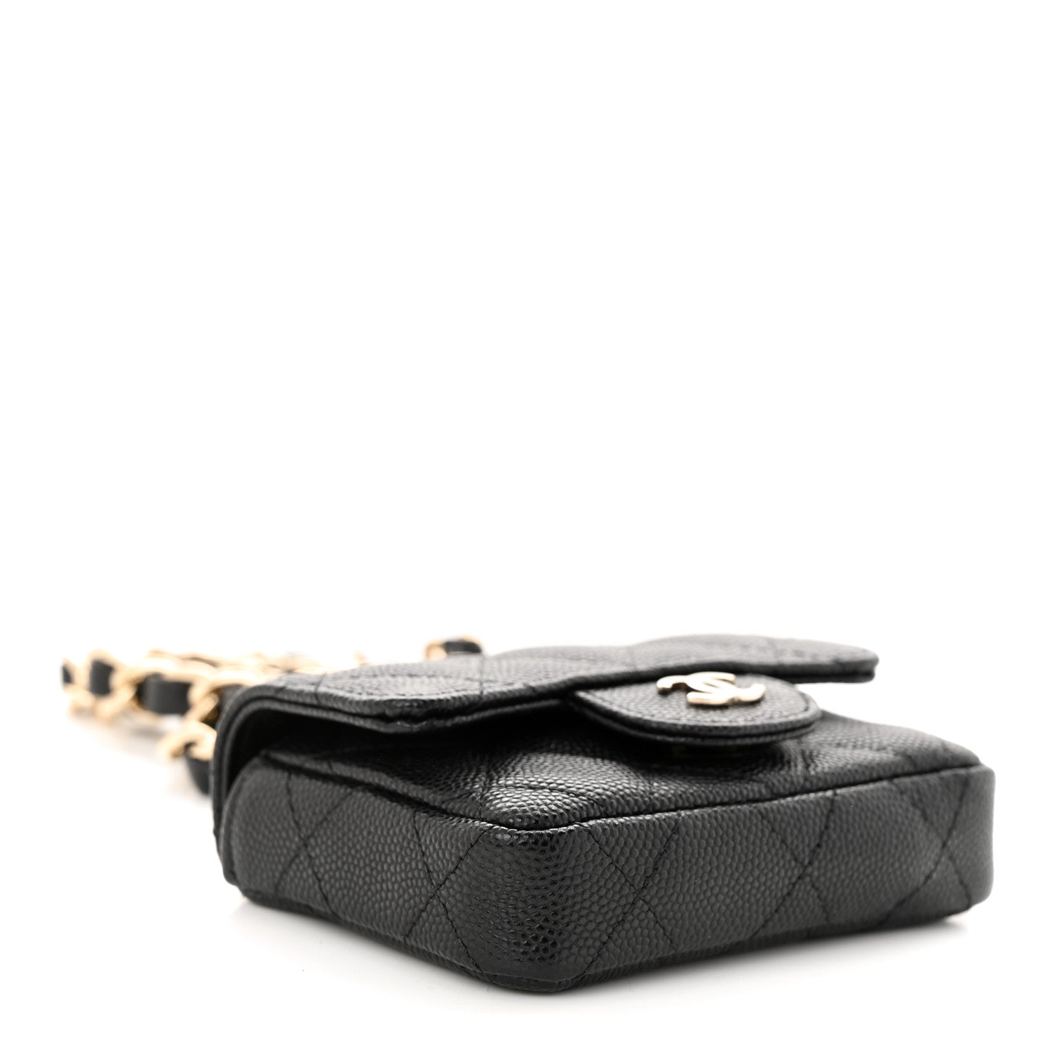 Chanel Caviar Quilted Mini Chain Belt Bag Black 4 of 14