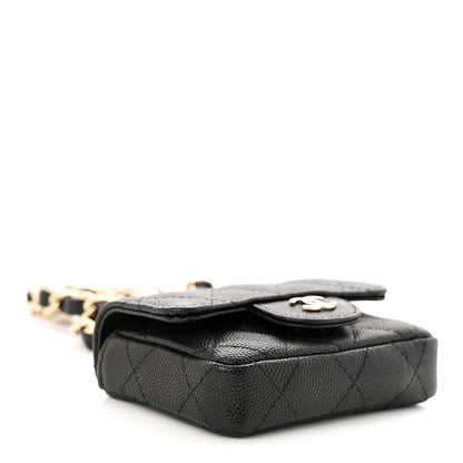 Chanel Caviar Quilted Mini Chain Belt Bag Black 4 of 14
