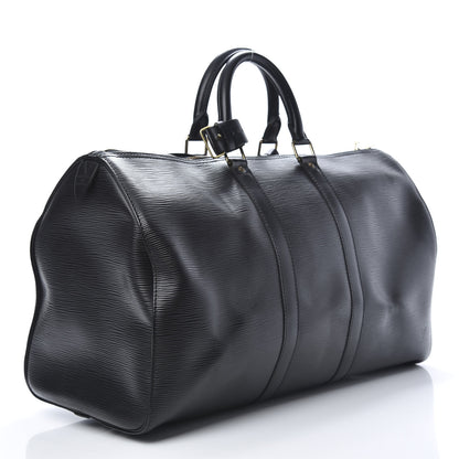 Louis Vuitton Epi Keepall 45 Black 2 of 15