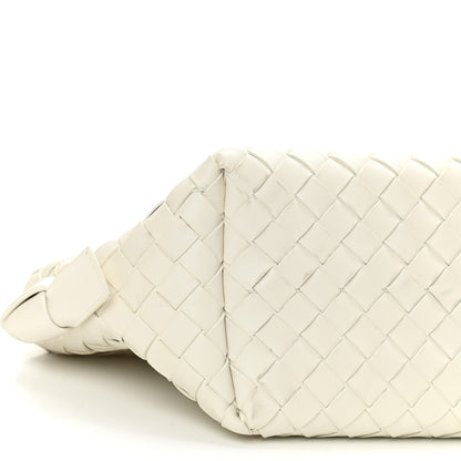 Bottega Veneta Nappa Intrecciato Tie Shoulder Bag White 8 of 10