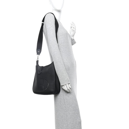 Hermes Taurillon Clemence Evelyne III PM Black 2 of 10
