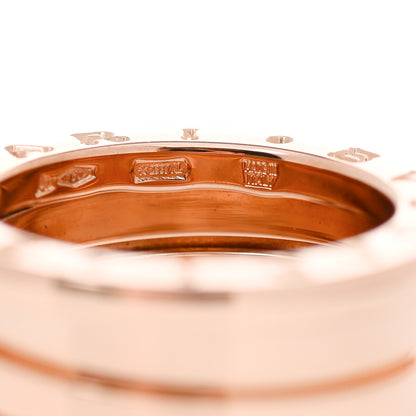Bulgari 18K Rose Gold B.Zero1 Four-Band Ring 49 4.75 6 of 8
