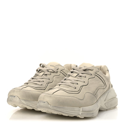 Gucci Soft Calfskin Mens Rhyton Sneakers 11.5 Ivory 4 of 15