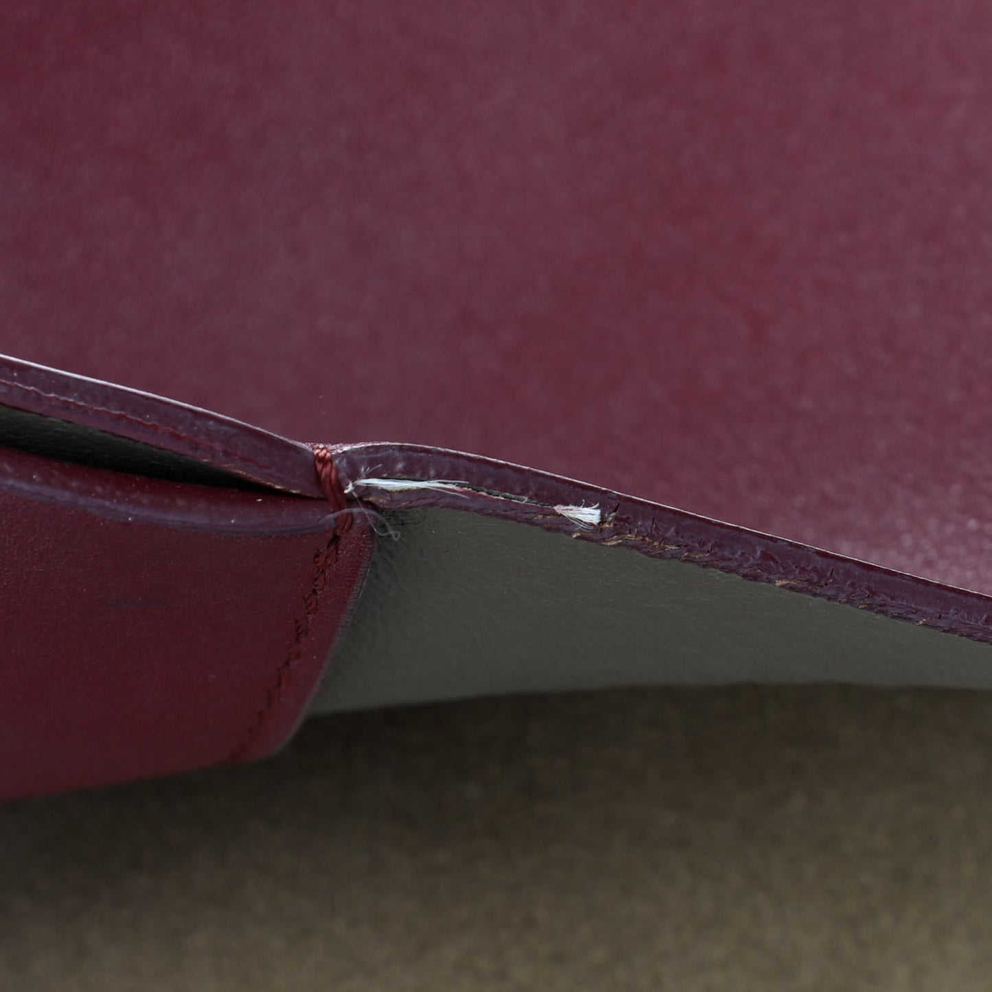 Calfskin Suede All Soft Shoulder Bag Burgundy