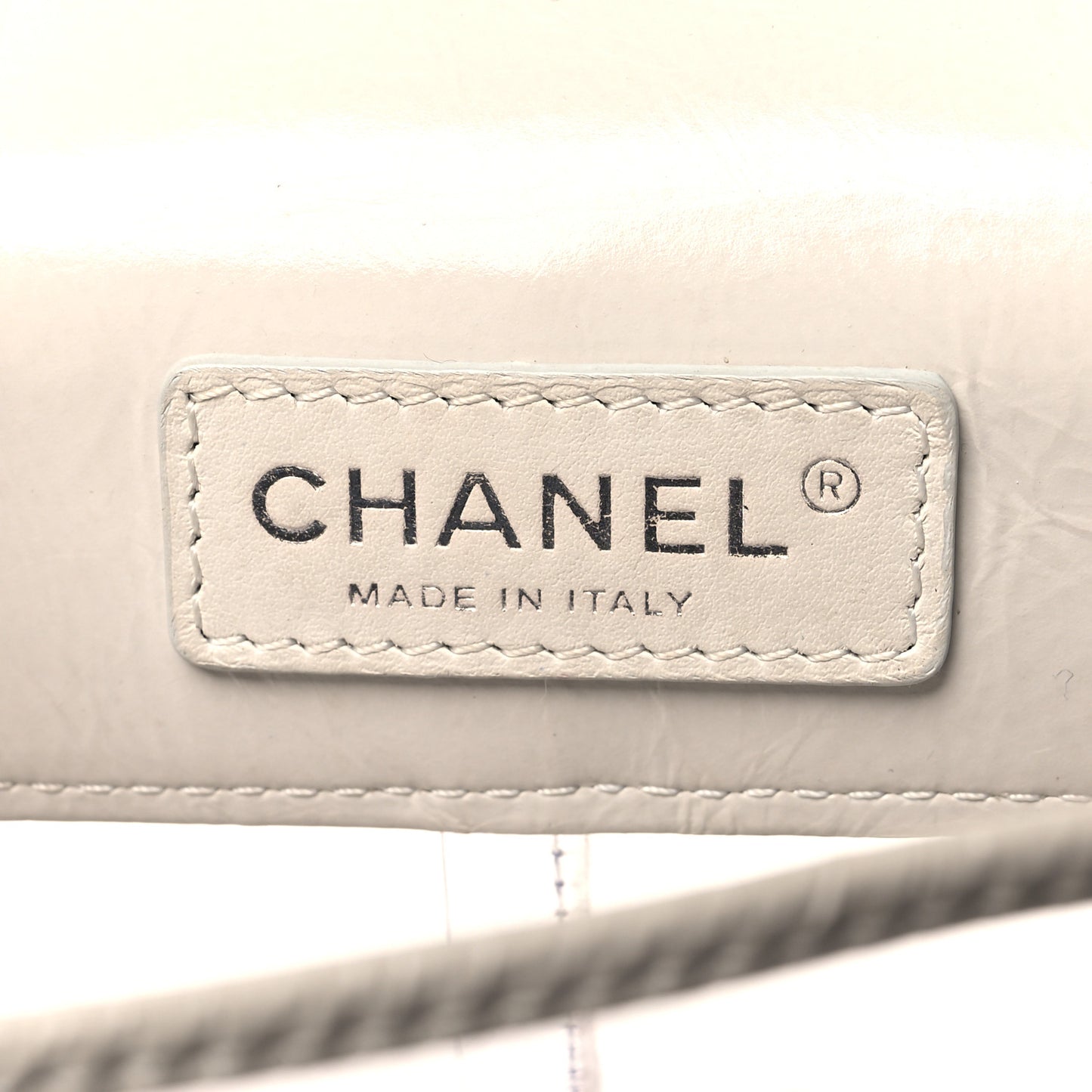 Crumpled Calfskin PVC Quilted Backpack White