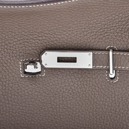 Hermes Taurillon Clemence Jypsiere 28 Etoupe 7 of 8