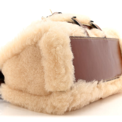 Chloe Shearling Vegetable Tanned Calfskin Mini Edith Sepia Brown 8 of 12