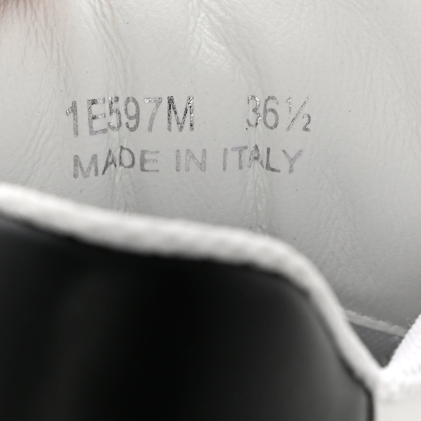 Nylon Gabardine Logo Sneakers 36.5 White