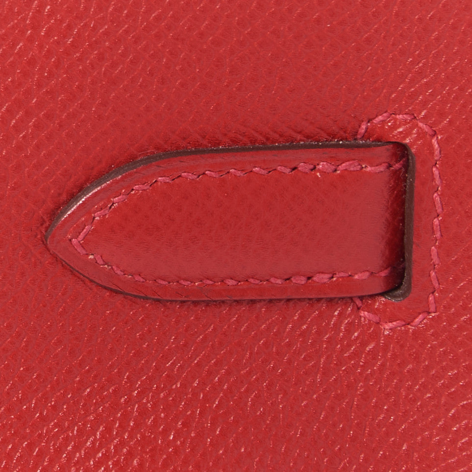 Epsom Birkin 30 Rouge Casaque