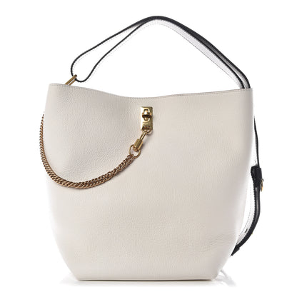 Givenchy Grained Calfskin Medium GV Bucket Bag White 1 of 8