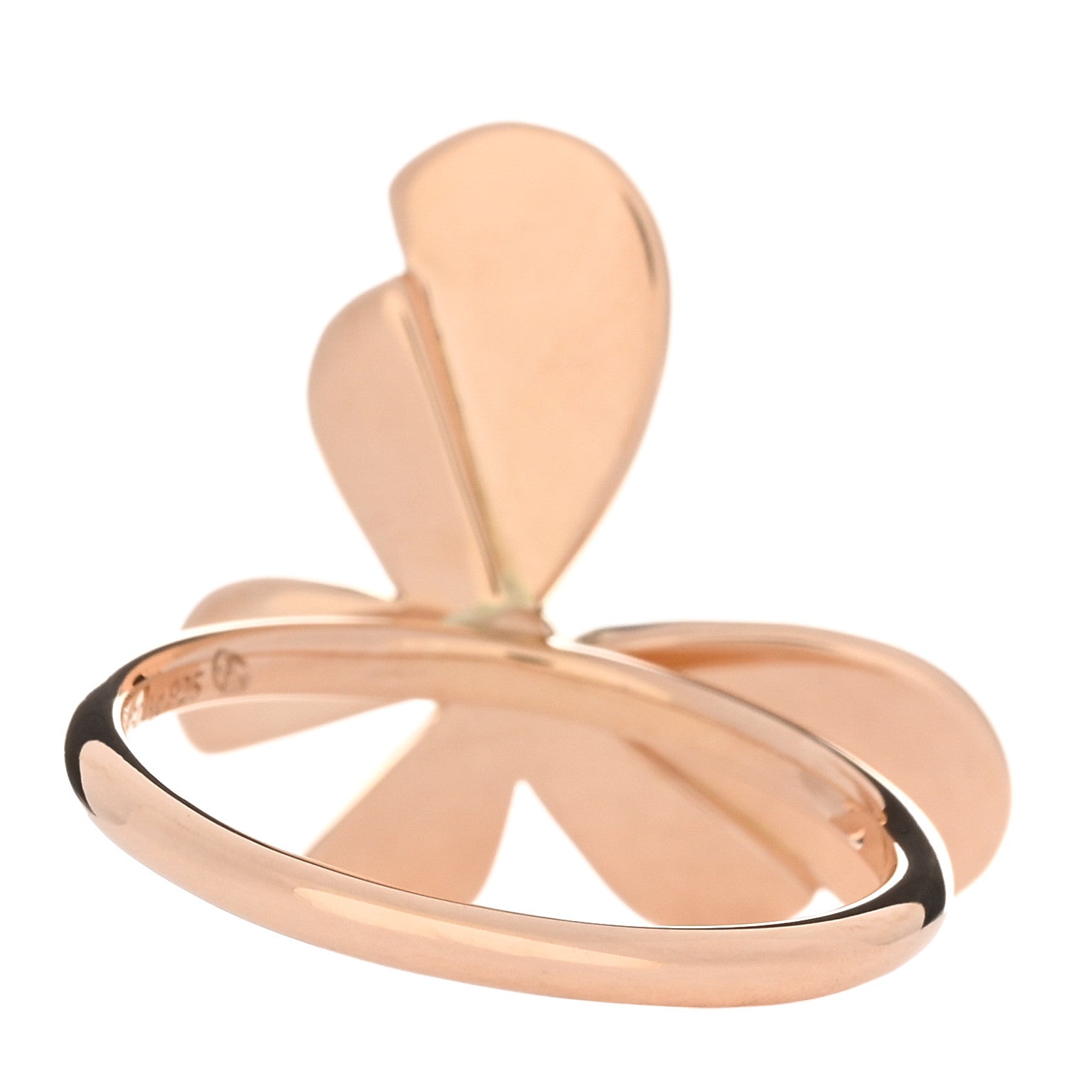 Tiffany 18K Rose Gold Sterling Silver Return to Tiffany Love Bugs Butterfly Ring 52 6 3 of 5