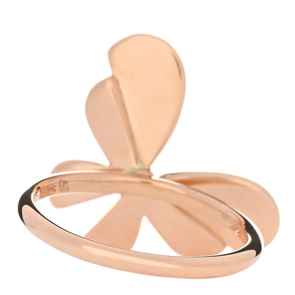 Tiffany 18K Rose Gold Sterling Silver Return to Tiffany Love Bugs Butterfly Ring 52 6 3 of 5