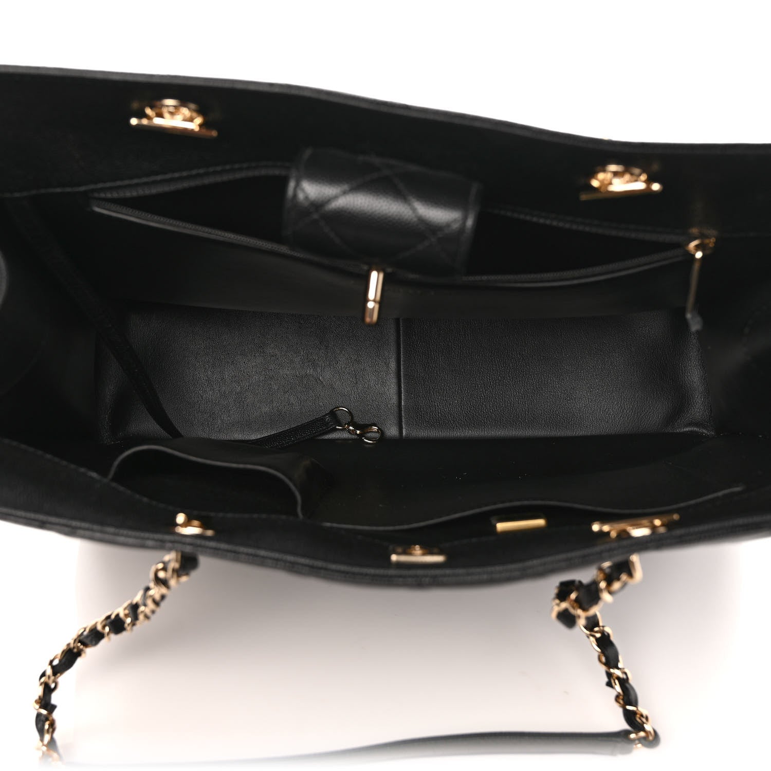 Chanel Caviar Quilted Large Shopping Tote Black 4 of 8