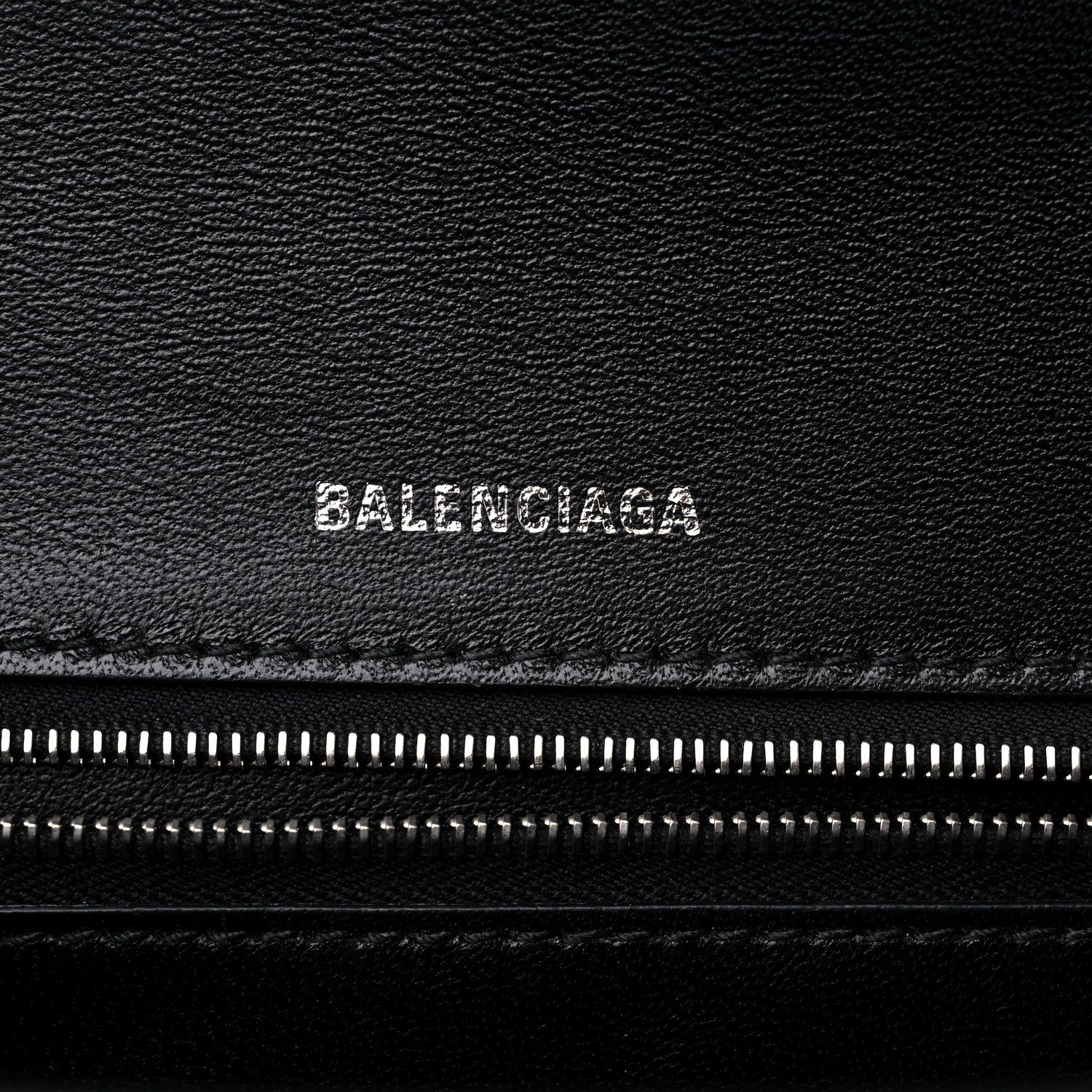 Balenciaga Grained Calfskin Medium Hourglass Top Handle Bag Black 6 of 11