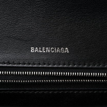Balenciaga Grained Calfskin Medium Hourglass Top Handle Bag Black 6 of 11