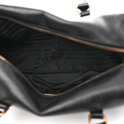 Prada Saffiano Rectangular Shoulder Bag Black 5 of 13