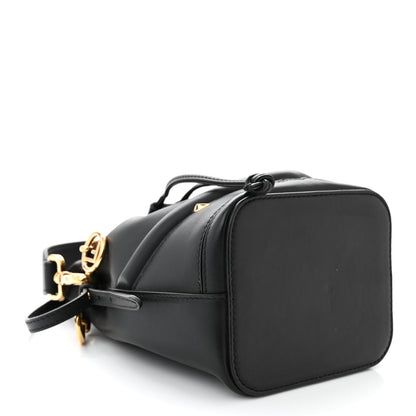 Fendi Vitello Century F is Fendi Eyebrow Monster Eyes Embossed Mini Mon Tresor Bucket Bag Black 4 of 11