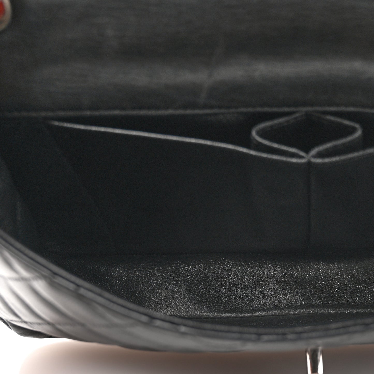 Lambskin Quilted East West Flap Black