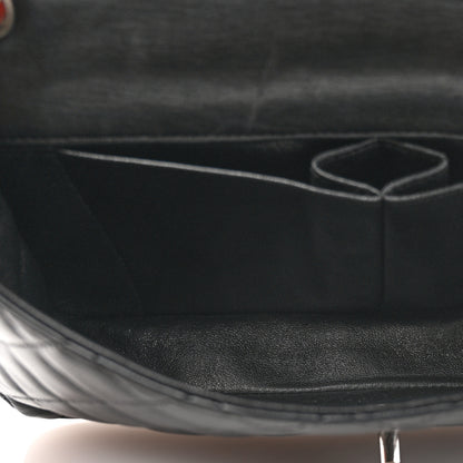 Chanel Lambskin Quilted East West Flap Black 5 of 13