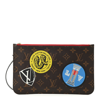 Louis Vuitton Monogram World Tour Neverfull MM GM Pochette 2 of 15