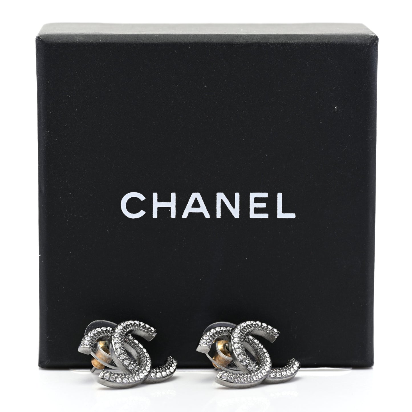 Ruthenium Crystal CC Earrings