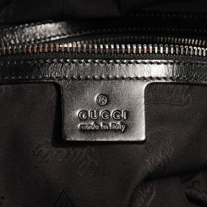 Gucci Mens Leather Large Crest Trademark Tote Black 7 of 9