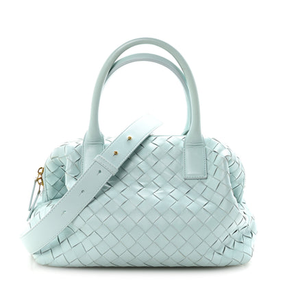 Bottega Veneta Nappa Intrecciato Bauletto Teal Washed 1 of 9