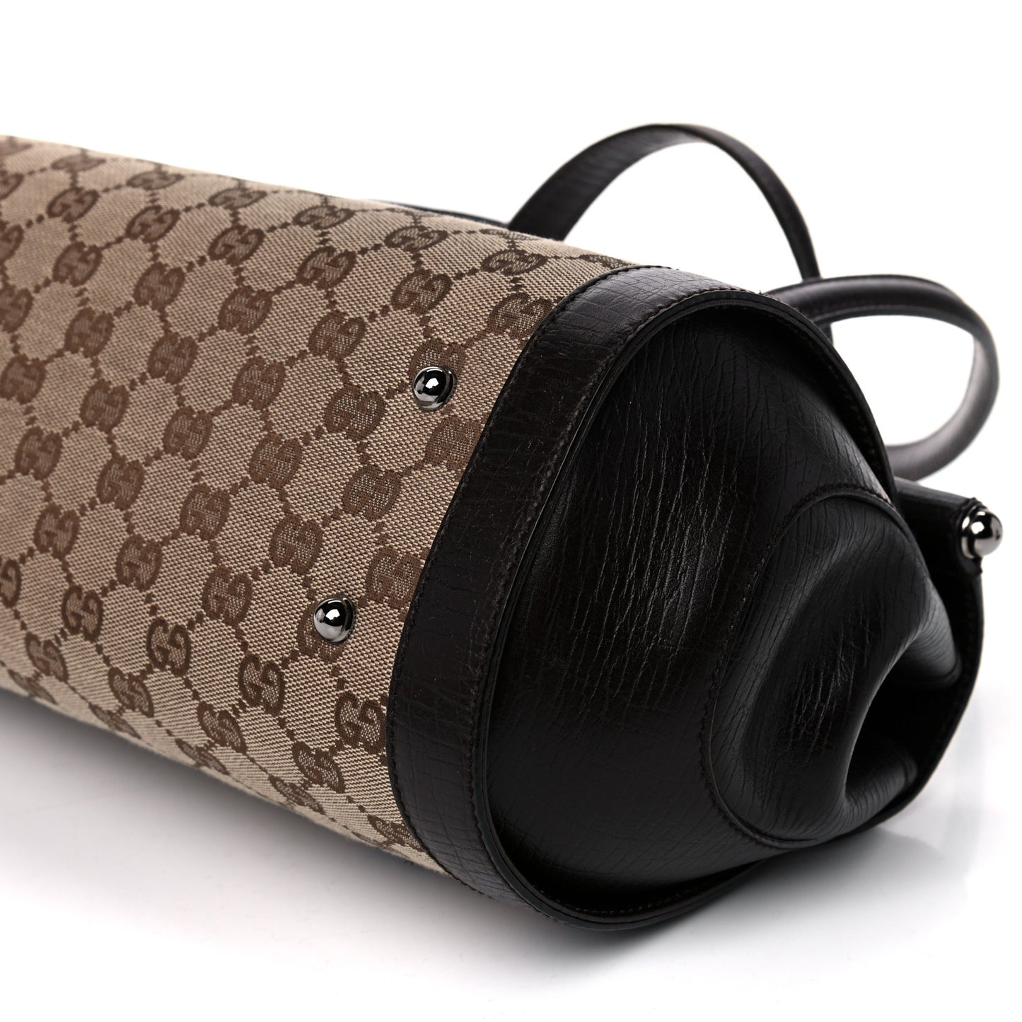 Monogram Bamboo Bullet Bag Dark Brown