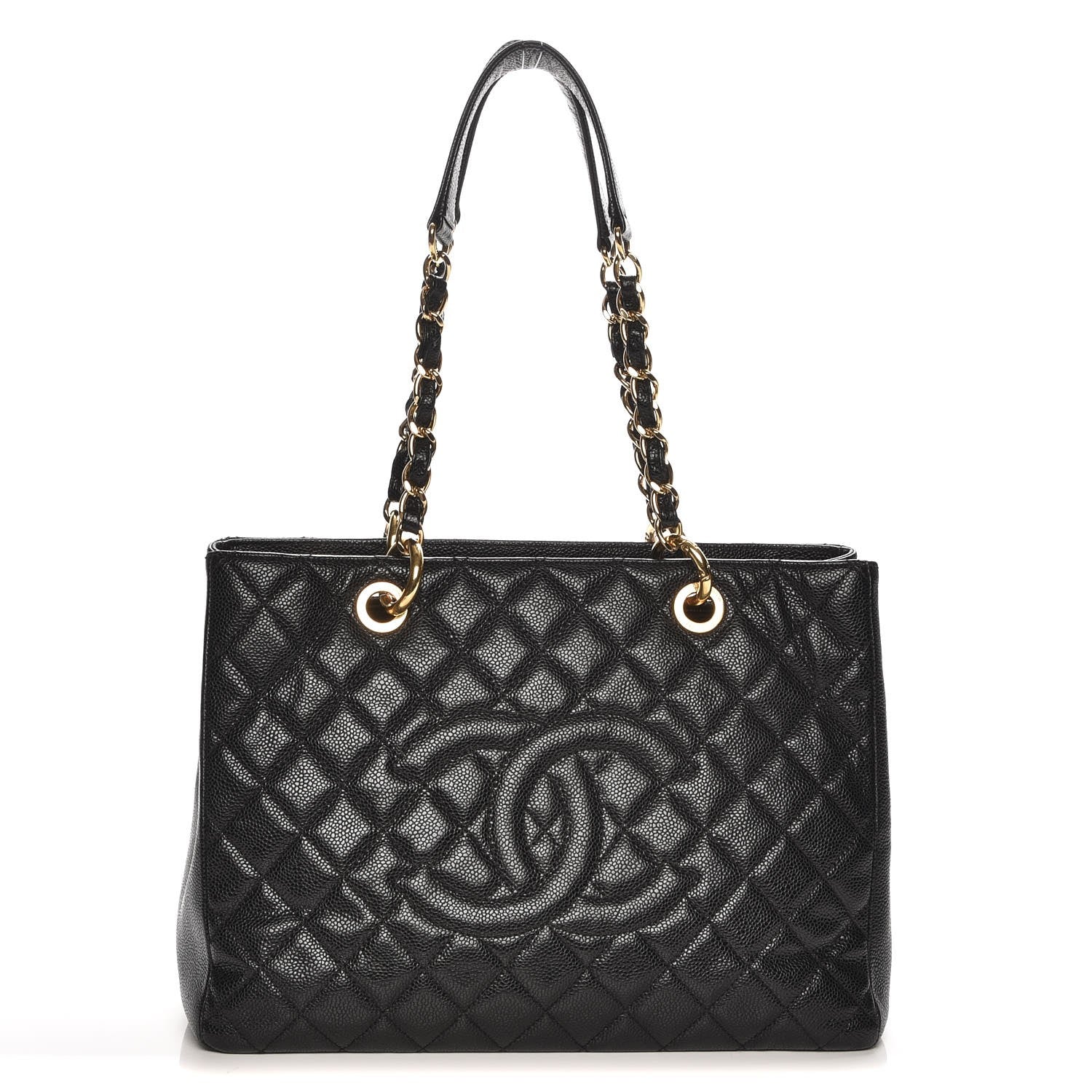 Chanel Caviar Quilted Grand Shopping Tote GST Black 1 of 7