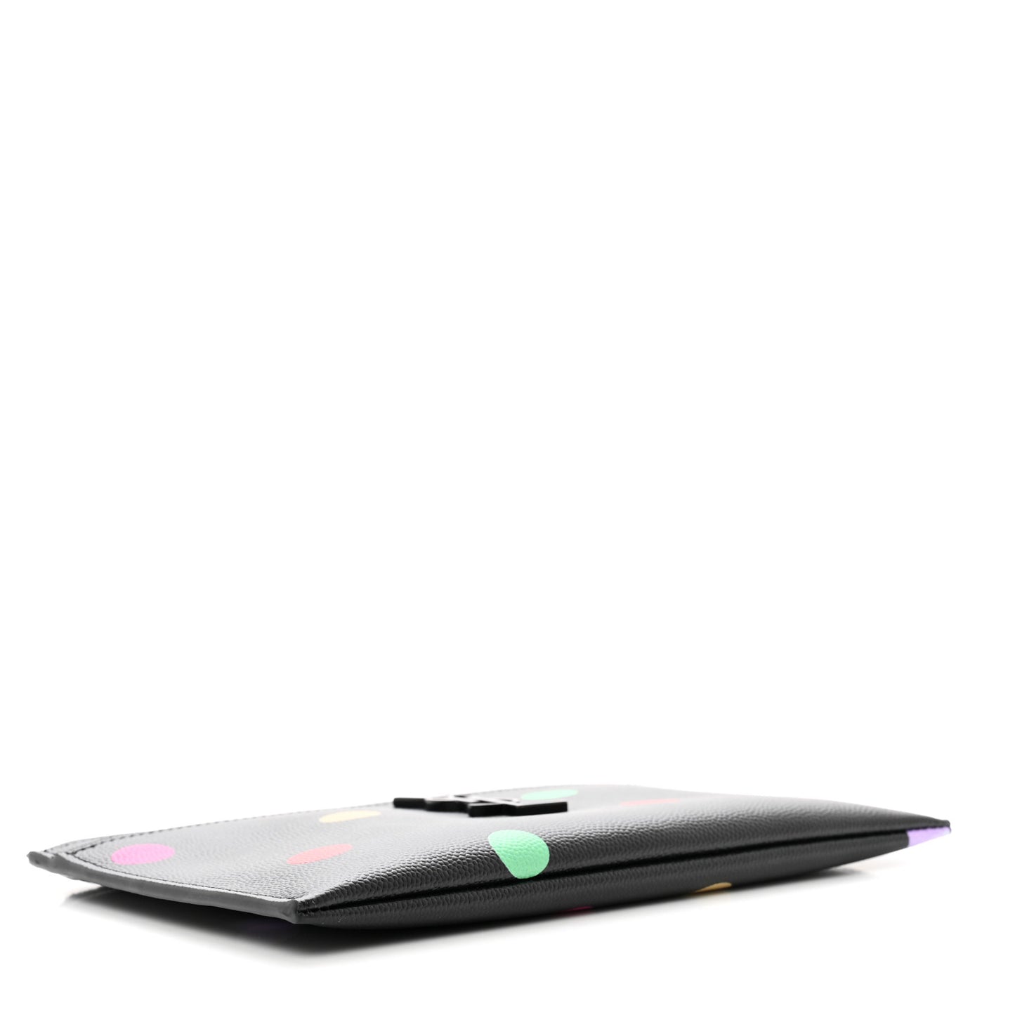 Grain De Poudre Polka-Dog Monogram Bill Pouch Black