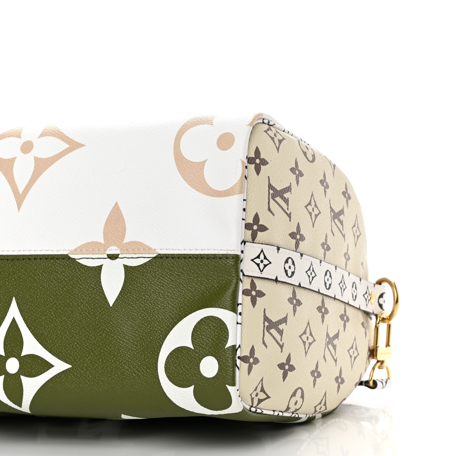 Louis Vuitton Monogram Giant Speedy Bandouliere 30 Kaki Beige 9 of 11