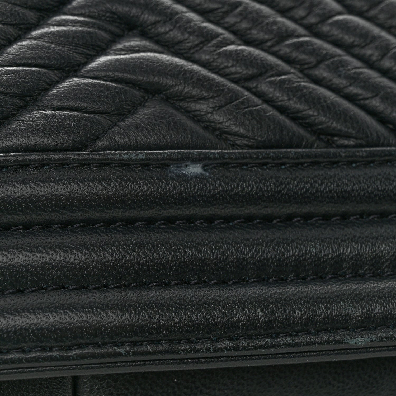 Chanel Calfskin Chevron Quilted New Medium Boy Flap Black 17 of 19
