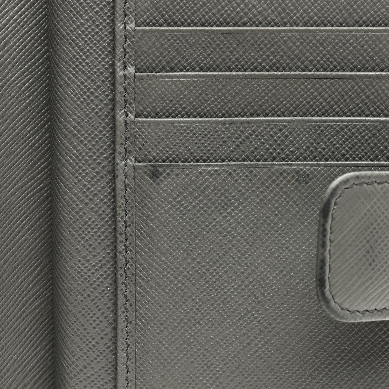 Prada Saffiano Metal Compact Wallet Marmo 8 of 10