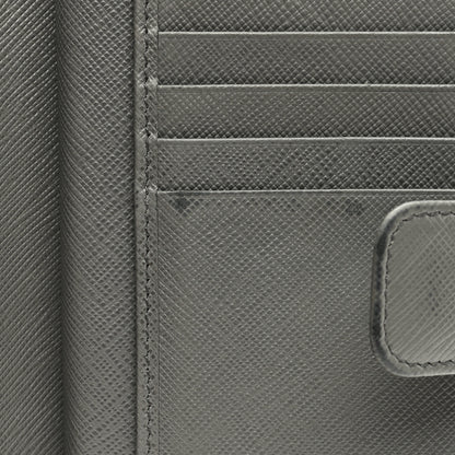Prada Saffiano Metal Compact Wallet Marmo 8 of 10