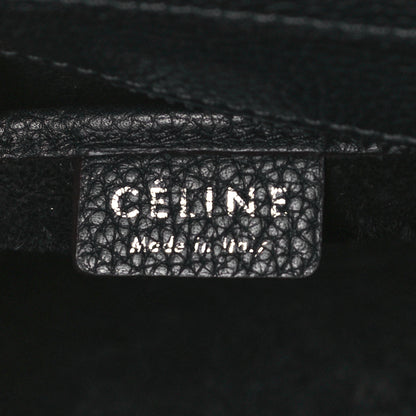 Celine Drummed Calfskin Nano Luggage Black 6 of 16