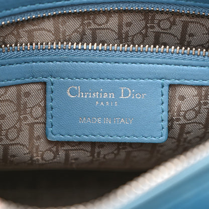 Christian Dior Lambskin Cannage Medium Lady Dior Blue 6 of 18