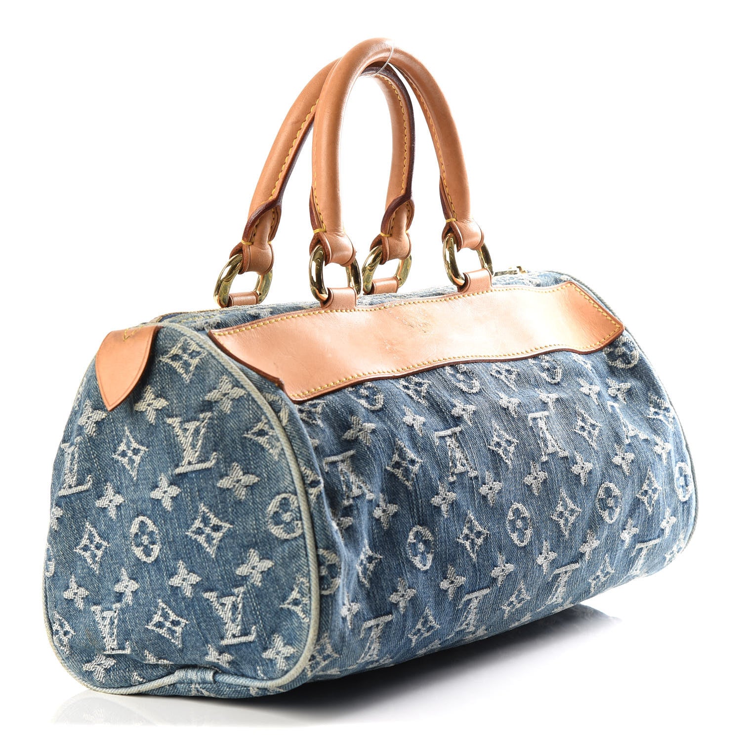 Louis Vuitton Monogram Denim Neo Speedy Blue 2 of 12
