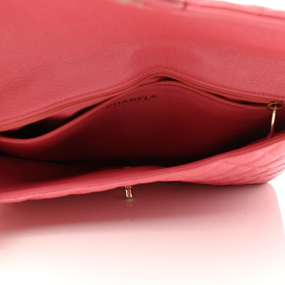 Chanel Caviar Quilted Flap Clutch Pink 5 of 8