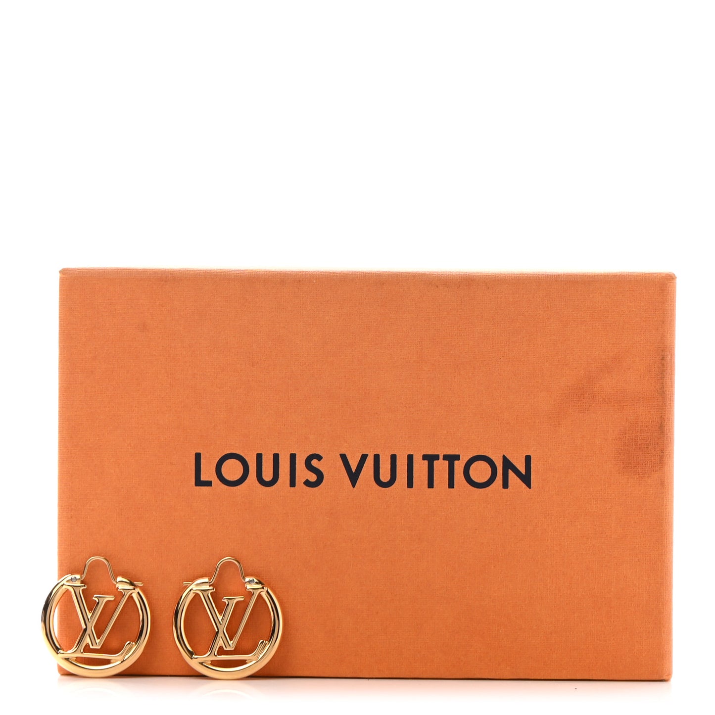 Metal Small Louise Hoop Earrings Gold