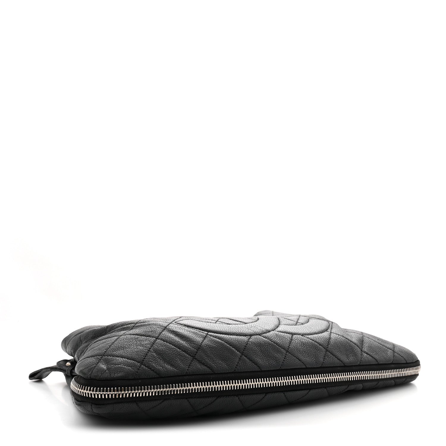 Chanel Caviar Quilted Expandable Zip Shoulder Bag Black 4 of 14