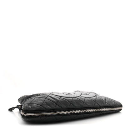 Chanel Caviar Quilted Expandable Zip Shoulder Bag Black 4 of 14