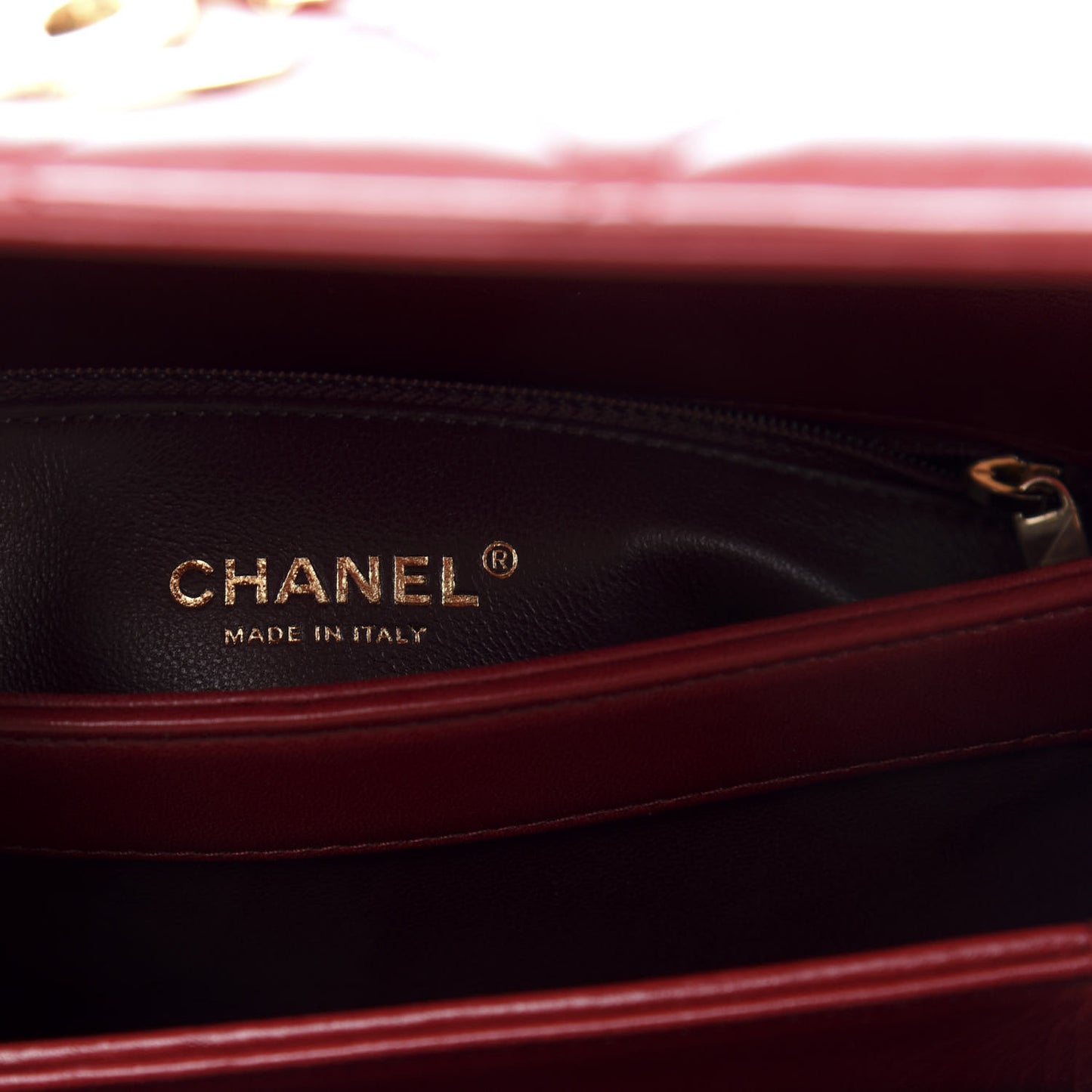 Lambskin Quilted Small Trendy CC Flap Dual Handle Bag Red