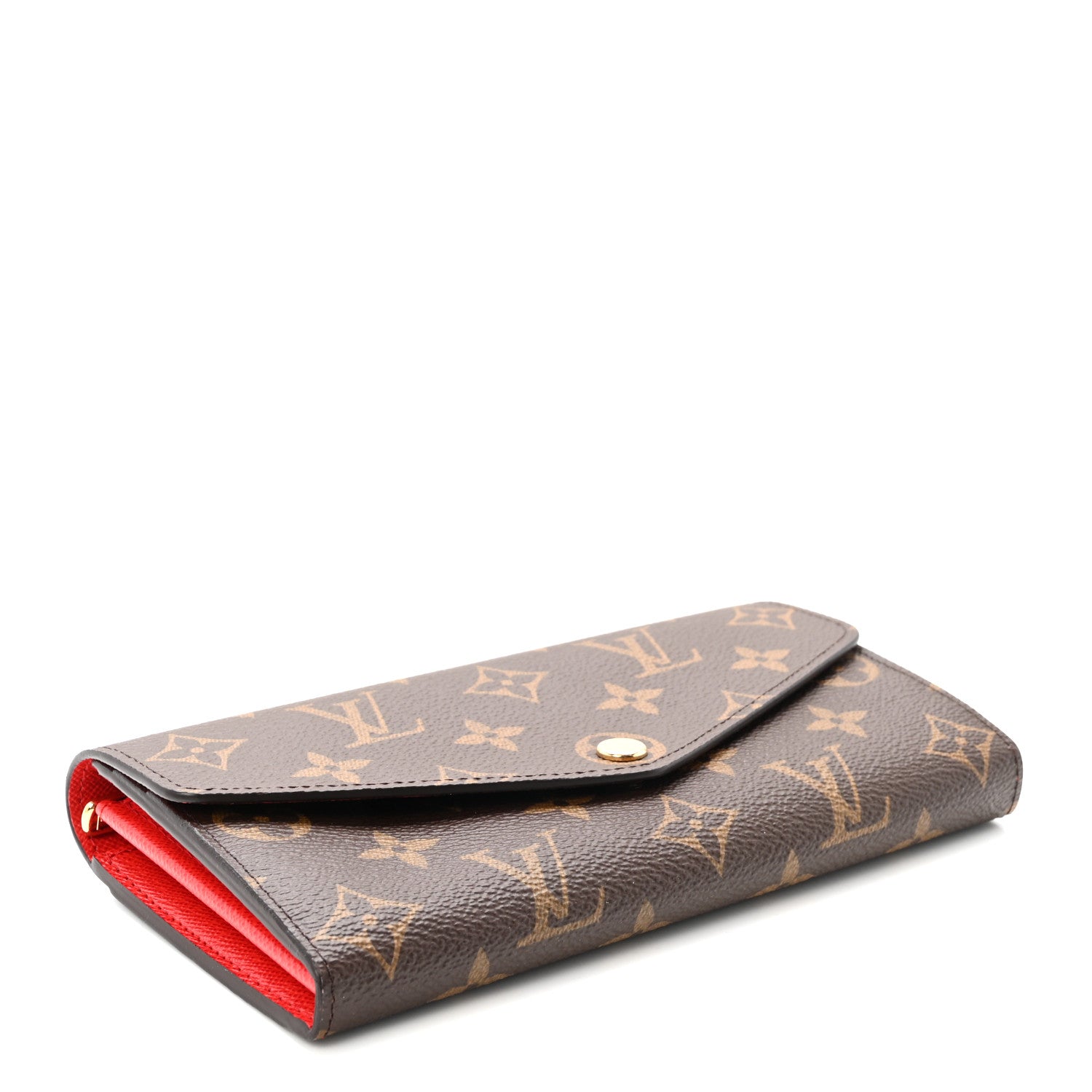 Louis Vuitton Monogram Sarah Wallet NM Coquelicot 4 of 7