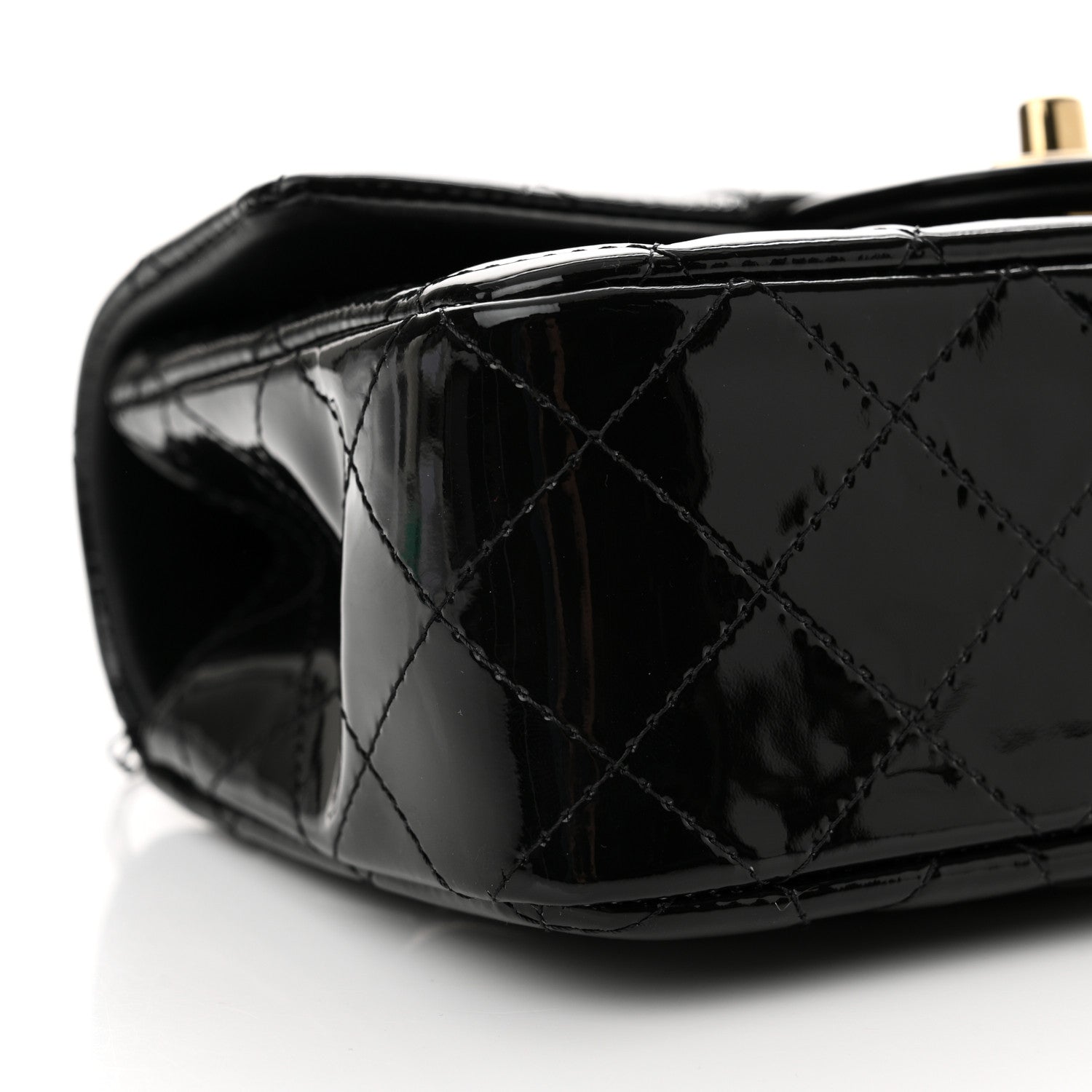 Chanel Patent Quilted Mini Top Handle Rectangular Flap Black 9 of 11