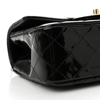 Chanel Patent Quilted Mini Top Handle Rectangular Flap Black 9 of 11