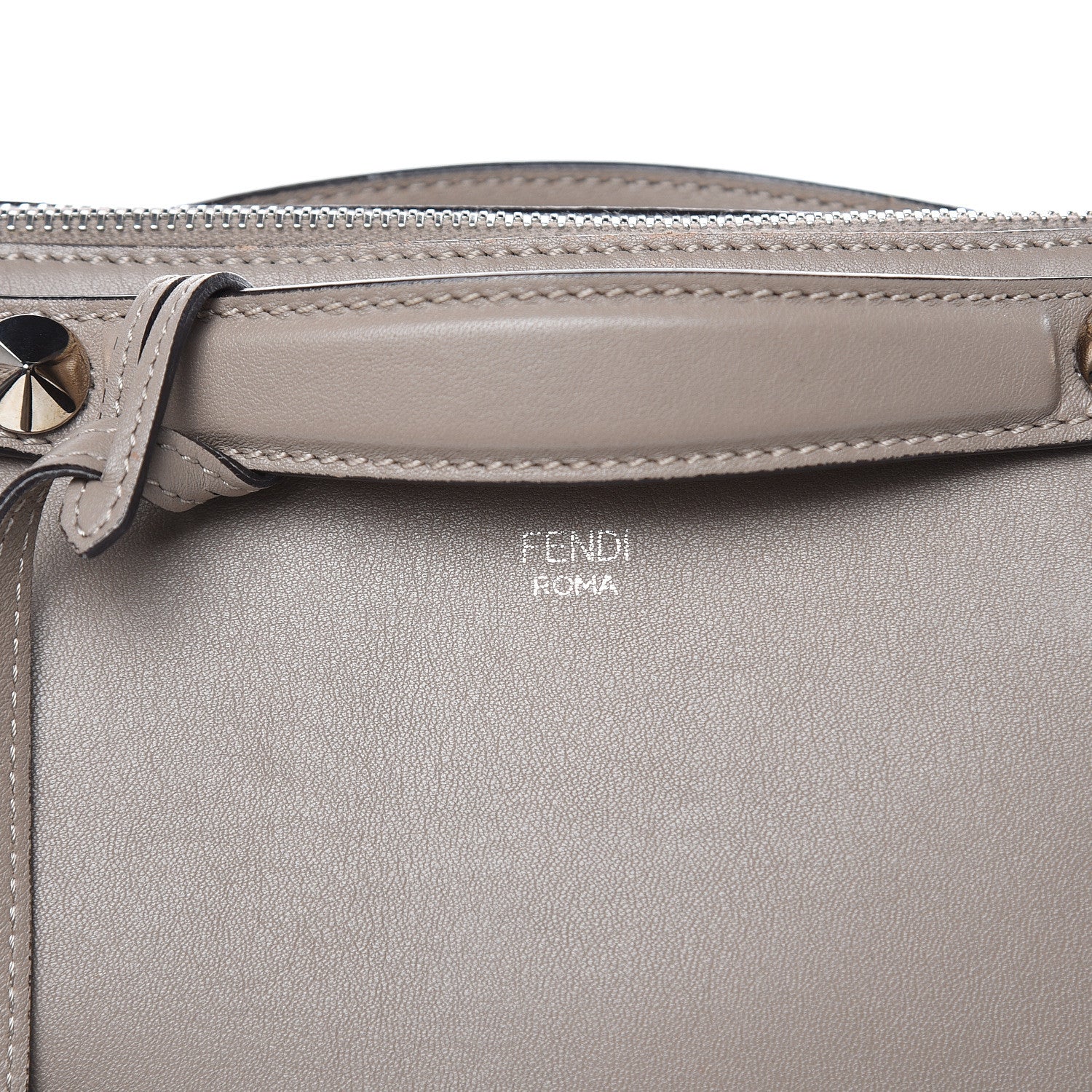 Fendi Vitello Dolce Medium By The Way Boston Bag Tortora 8 of 12